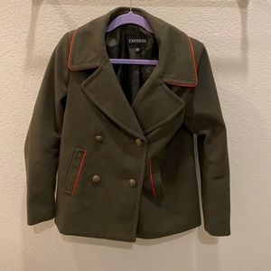 Express Green Coat
